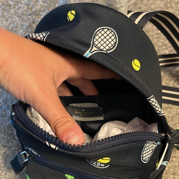 BRAND NEW, Tennis themed Kate Spade small backpack - Picture 6 of 9